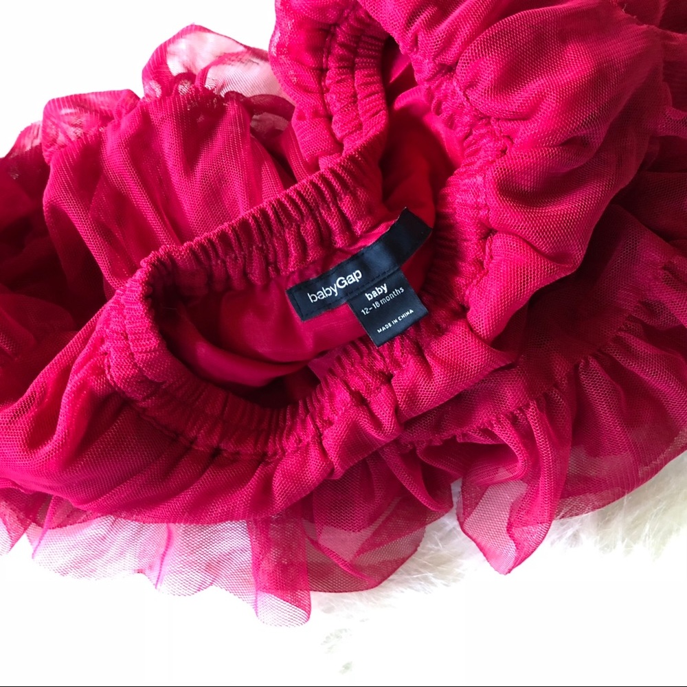 🔥4/$20🔥BabyGap Dark Pink Tutu Skirt - Picture 2 of 4